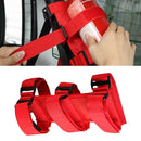 Adjustable Roll Bar Fire Extinguisher Holder Belt for Jeep Wrangler (Red) Newly