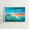 Sunset Wave Frameless Picture Oil Paint By Numbers Hand Painted Picture Kit