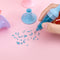 Flower Pot 5D Diamond Painting Point Drill Pen DIY Crafts (w/ Drill Blue) Newly