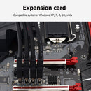 Expansion Card M.2 M KEY PCI-E to 4-Port PCI-E X1 Adapter Module for Windows XP