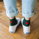 Ankle Socks Solid Color Korea Japanese Style Love Heart Cotton Sock Women Socks