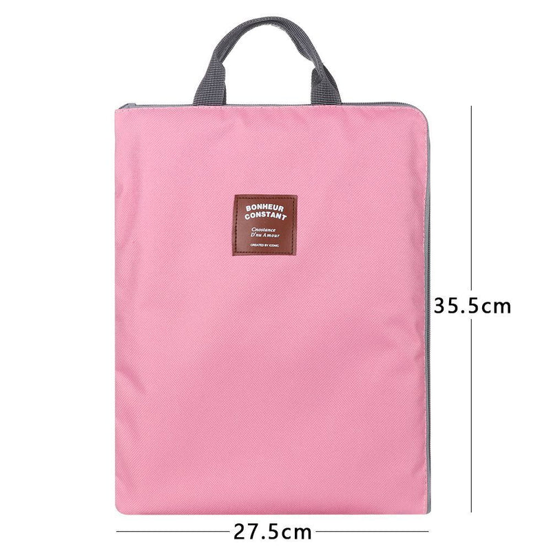 Zipper Paper Storage A4 File Folder Document Bag Business Briefcase