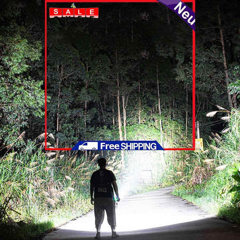 Strong Lightweight Waterproof Flashlight USB Charging Outdoor Light