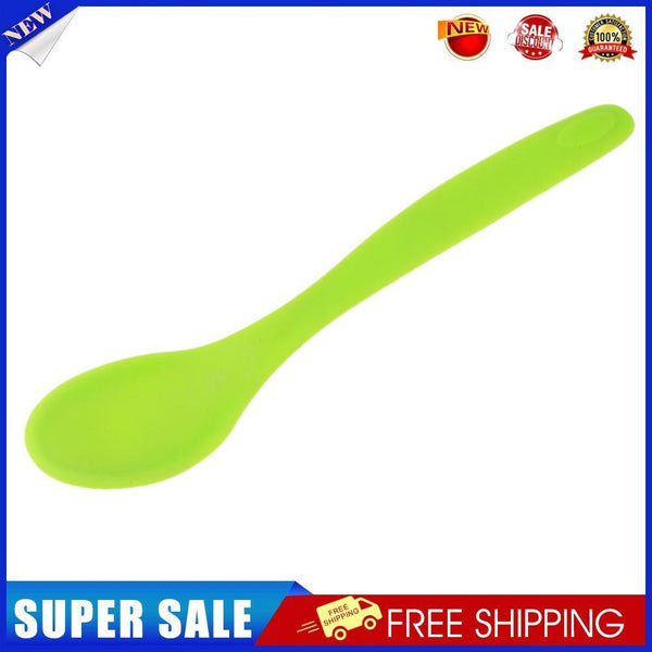 Silicone Spoon Heat Resistant Kids Soup Tableware Kitchen Cooking Supplies