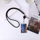 ID Card Lanyard 3 Pack Rhinestone Lanyard + Horizontal / Vertical Badge Holder