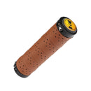 Broadroot Handlebar Grips for Bicycle Handlebars, 2-Piece, Non-Slip Leather Grips