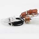 Unisex European Fashion Multilayer Simple Knit Leather Bracelet (Brown)