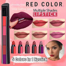 Soft Long Lasting Lip Gloss 5 Colors In 1 Lipstick Waterproof Matte Velvet Nude