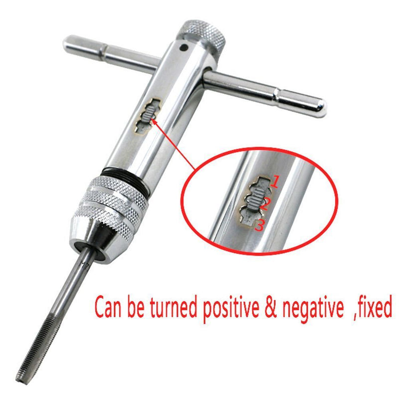 Drill Bit Spanner Hand Tapping Tools Ratchet Wrench Metric Screw Tap Wrench
