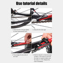 Lebycle MTB Road Bike Chain Wear Indicator Tool Bicycle Chain Gauge (Red)