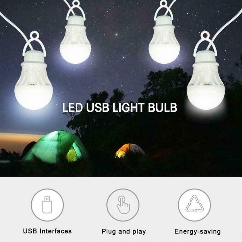 USB LED Bulb 5V Emergency Lamp Low Consumption Camping Light 2022 Best Tent Y0L0