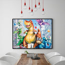 5D DIY Full Drill Diamond Painting Dinosaur Cross Stitch Craft Kits Home Decor