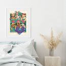 Partial Embroidery DIY Cross Stitch Kits Printed Bears 11CT Needlework Sets Gift