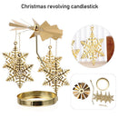 Gifts Metal Candlestick Christmas Rotary Candle Holder Home Christmas Ornament