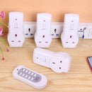 4pcs UK Plug Power Outlet Light Switch Socket+1pc Wireless Remote Control Newly