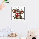 Partial Embroidery 14CT DIY Big Ears Animal 2 Strands Kit Stamped Cross Stitch