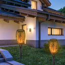 Outdoor Garden Solar Flame Light Waterproof LED Torch Lamp for Yard (8pcs) Newly