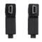 2pcs 90 ° Micro USB Female, Mini USB Male Adapter Connector