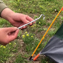 18cm Tent Pegs Outdoor Camping Awning Canopy Stakes Ground Nail Kit (10pcs)