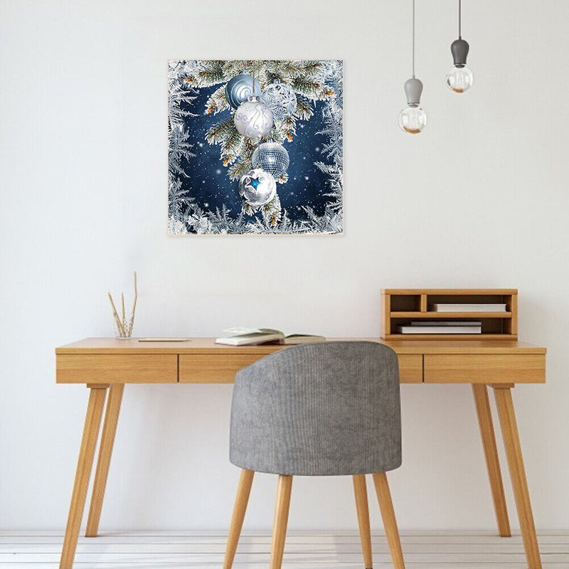 5D Diamond Painting Kit Christmas Snowball Full Round Drill Rhinestone DIY