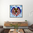5D DIY Diamond Painting Kits Full Round Drill USA Eagle Mosaic Home Decorat