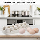 Egg Tray Holder Home Storage Box Kitchen Fridge Container Organizer (Khaki)