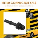 6AN to 5/16 Male Quick Cnnect EFI Fuel Adapter Fitting LS LSX LS1 LS2 LS3 LS6