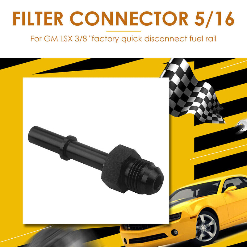 6AN to 5/16 Male Quick Cnnect EFI Fuel Adapter Fitting LS LSX LS1 LS2 LS3 LS6