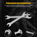 6x7mm Metal Open End Wrench Double Headed Spanner Machine Auto Repair Tools