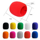 10pcs Microphone Windscreen Sponge Cover Mic Foam Protective Caps (Black) Newly