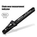 Lebycle MTB Road Bike Chain Wear Indicator Tool Bicycle Chain Gauge (Black)