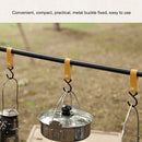 Portable Outdoor Camping Leather Hooks Strap Keychain Durable Hanger Shelf Ho