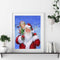 DIY Paint By Numbers Set Oil Hand Painted Santa Claus Kids Drawing Home Craft