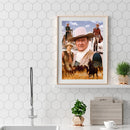 5D DIY Full Drill Diamond Painting Cowboy Man Embroidery Set Home Decor Craft