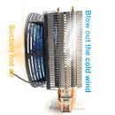 120mm 2 Heat Pipes CPU Cooler Cooling Fans Heatsink for LGA 775 1155 1156 Newly