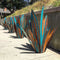 Rustic Sculpture, Metal Agave,  DIY Iron Art Statue Plant for Garden (Blue)