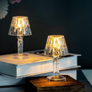 LED Diamond Crystal Projection Light Table Romantic Bar Night Lamp (1pc)