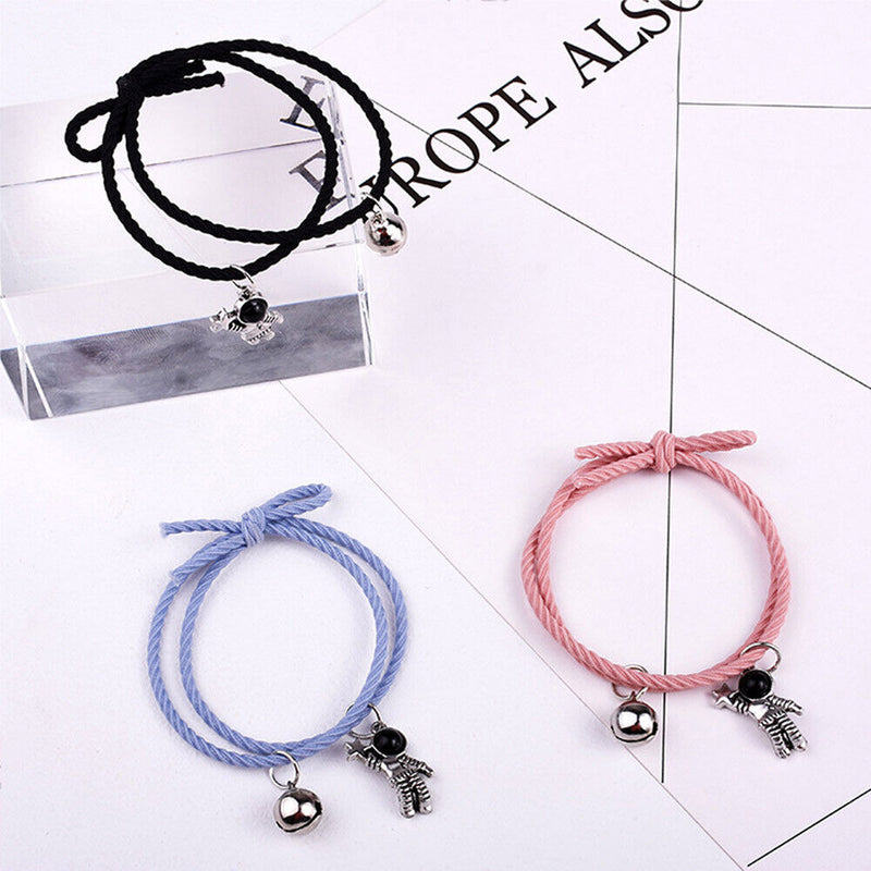 Women Men Friend Magnet Bracelet Gift For Couple Rope Bracelets Star Astronaut