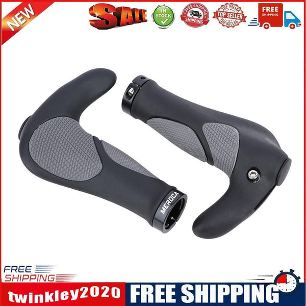 MEROCA 1 Pair MTB Bike Handlebar Grips Cover Ergonomic Bicycle Handle Grips