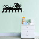 #A Multifunctional Metal Key Rack Wall Decorative Key Hat Organizer with Hooks