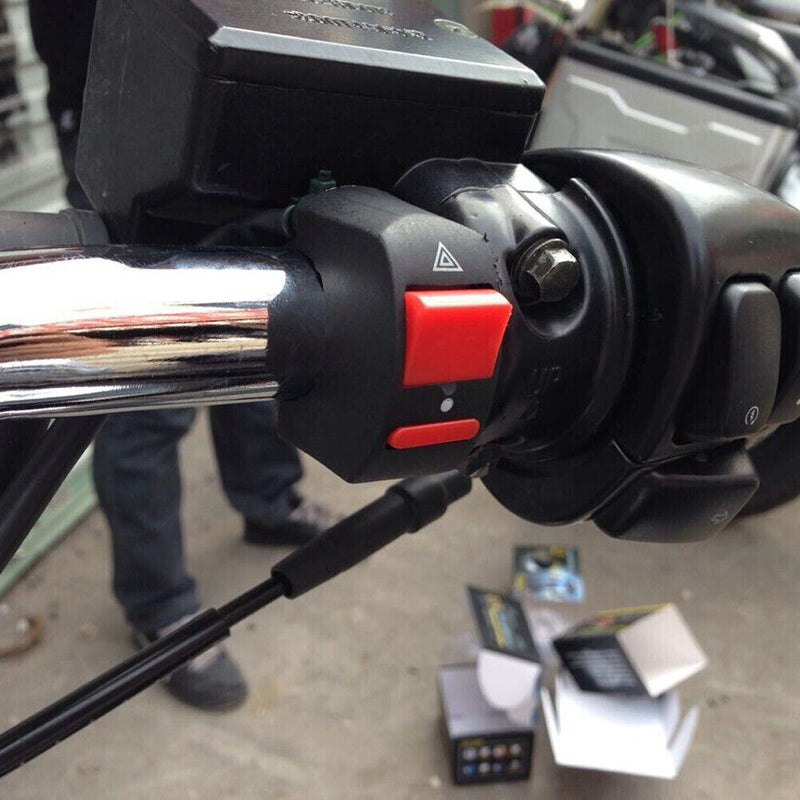 Universal Handlebar Motorcycle Accident Hazard Light Switch On/Off Newly