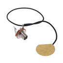 Acoustic Guitar Transducer Pre-Wired Amplifier Piezo Jack Pickup Accessory
