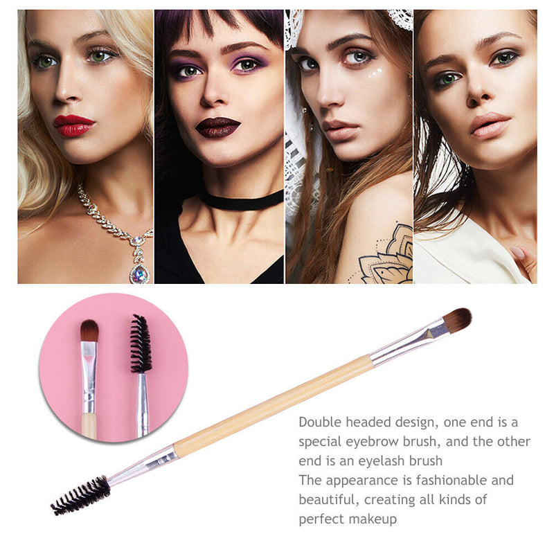 Dual Eyebrow Brushes Lightweight Portable Makeup Tools for Girls Women Make