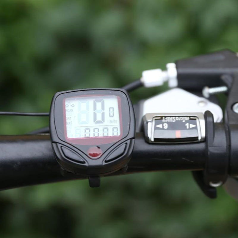 Display Riding Speedometer Bicycle Odometer Bike Computer Cycling Stopwatch