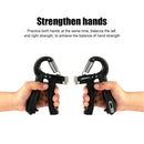R-Shape Spring Hand Gripper Fitness Countable Hand Strength Grip (Black) Newly