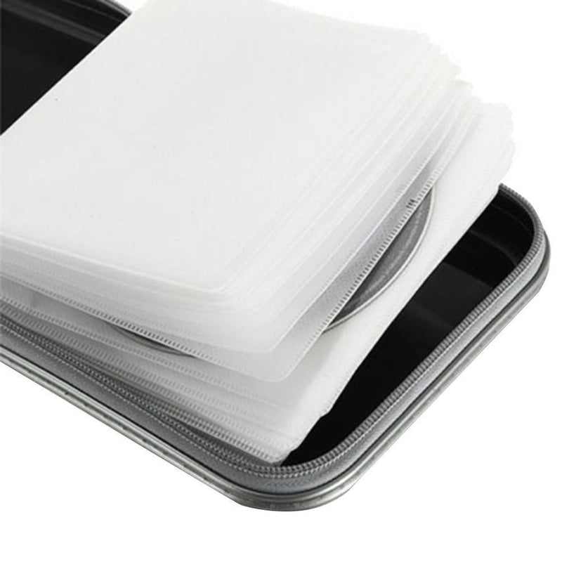 40pcs Capacity Disc CD DVD Wallet Storage Organizer Case Holder(Red)