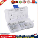 100pcs R Cotter Pins Tractor Pin Clips Split Fastener Pins w/ Plastic Box Newly