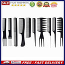 10pcs Stainless Steel Ultra Thin Anti Static Comb Straightener Flat Head Brus