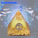 Crystal Pyramid Healing Energy Meditation Crystals Home Office Decor (B) Newly