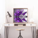 5D DIY Rhinestone Purple Butterfly Picture Full Round Drill Diamond Painting Kit